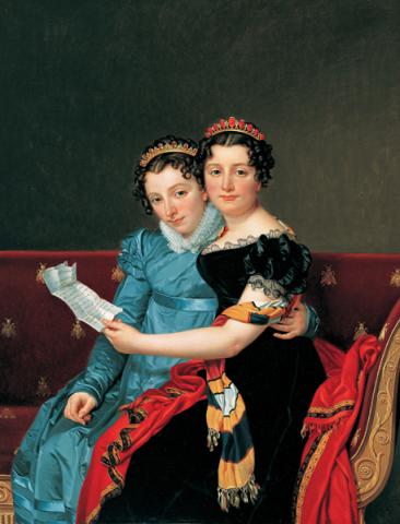 Jacques-Louis David, Zenaide e Charlotte Bonaparte, 1821 Jacques-Louis David, Zenaide e Charlotte Bonaparte, 1821